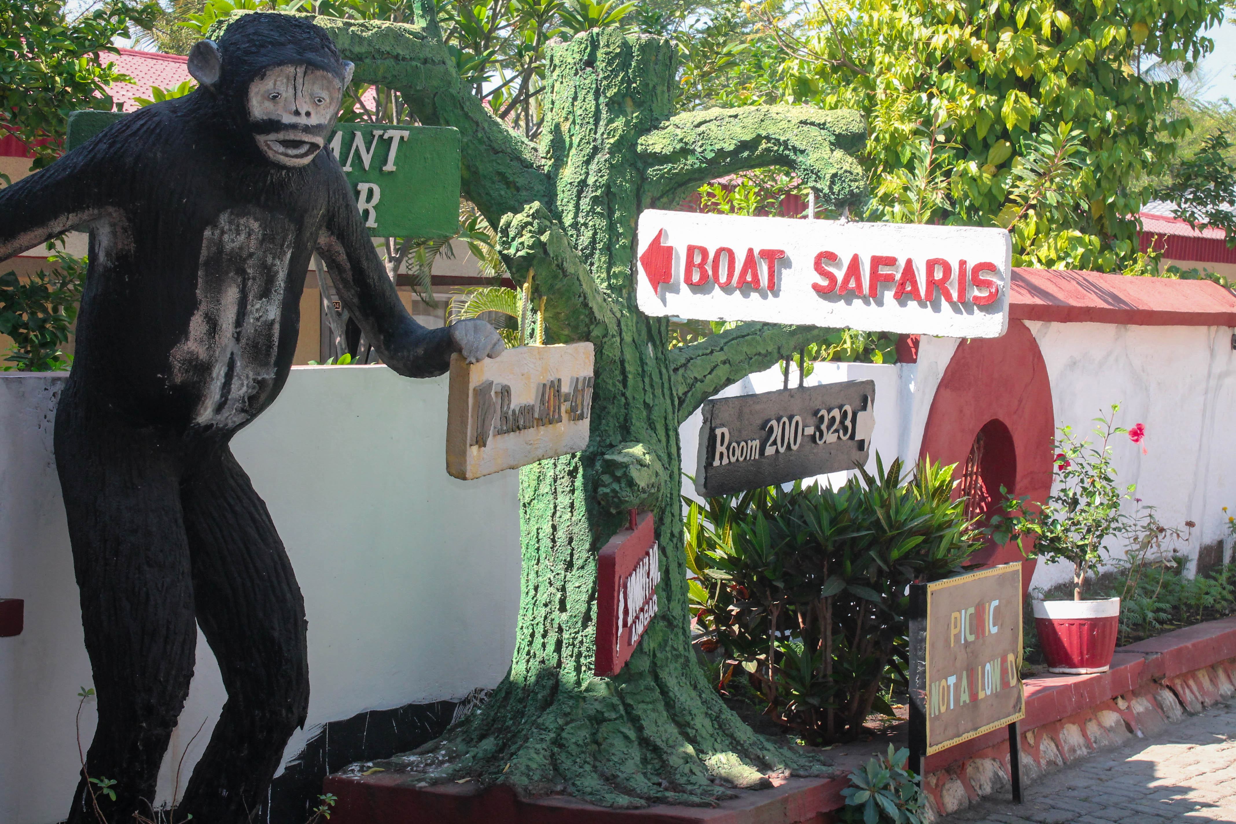 monkey statue