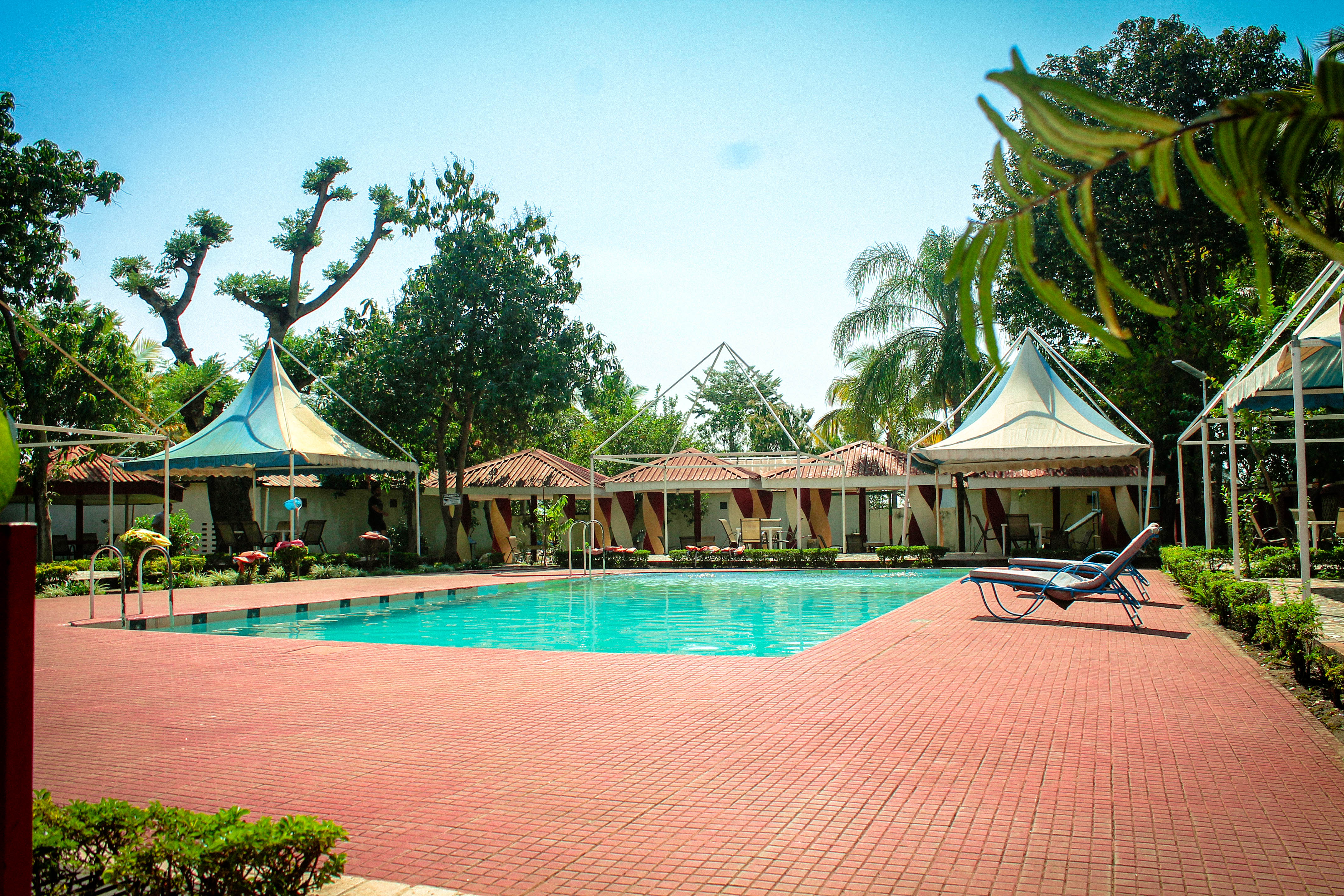 close up of swimming pool