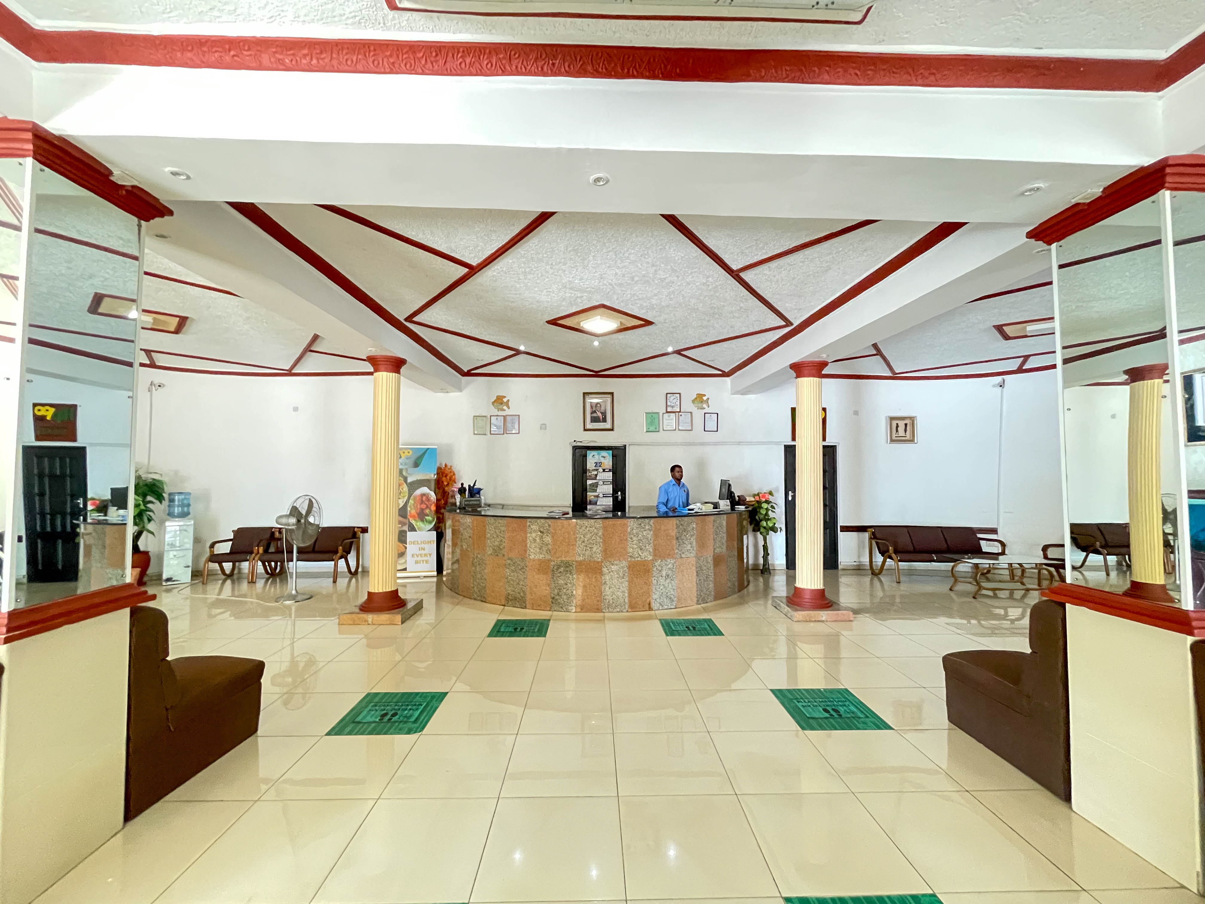 inside view of reception